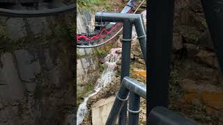 Alton Towers Nemesis Reborn Waterfall is ON 💦 themepark altontowers nemesis nemesisreborn [upl. by Harvey]