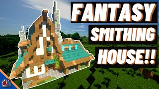 Lets Build A Blacksmith House Minecraft [upl. by Rosane766]