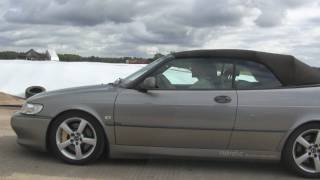 1080p BMW M5 E60 vs Saab 93 Convertible by Nordic [upl. by Adoree]