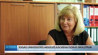 ReTV Šogad universitāti absolvējusi viena fizikas skolotāja [upl. by Leffert]