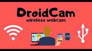 SMARTPHONE AS WEBCAM OVER WIFI  DROIDCAM WIFI SETUP [upl. by Ailliw]