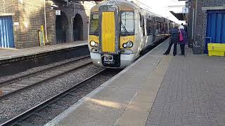 UK Letchworth Garden City Railway Station Train 4 [upl. by Iolande184]