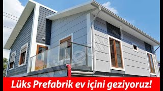 Lüks Prefabrik Evin içini geziyoruz [upl. by Lilly]