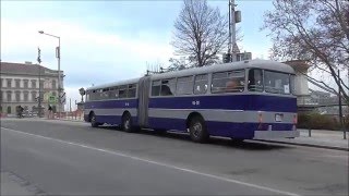 Elköszönt a 86os busz  IKARUS180 heritage bus in Budapest [upl. by Nanyt]