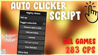 Roblox Auto Click Script  Hack [upl. by Yllehs]