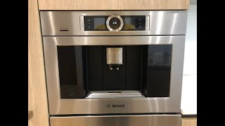 How to use  Bosch 800 Series Builtin Coffee Maker [upl. by Bowerman]