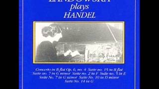 GFHANDEL  Concerto pour Clavecin et Orchestre HWV 294  Wanda Landowska Clavecin [upl. by Halas]