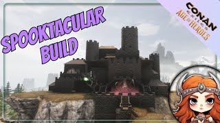 Building A SPOOKY Castle  Conan Exiles AoH Twitch VOD 29th Oct [upl. by Wrdna]