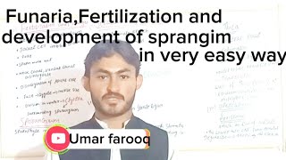 FunariaFertilization Sporangiumits development by Umar Farooq [upl. by Euqinom]