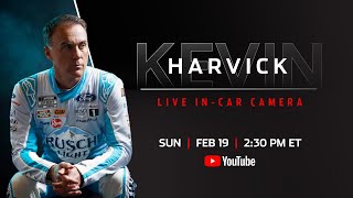 LIVE Kevin Harvicks Daytona 500 InCar Camera [upl. by Farley403]