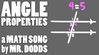 Colin Dodds  Angle Properties Math Song [upl. by Arbmahs]