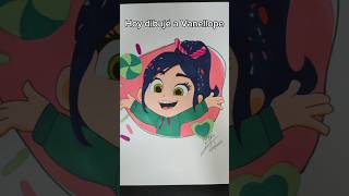 Dibujando a Vanellope vanellope vanellopevonschweetz disney princesasdisney art drawing [upl. by Suk]