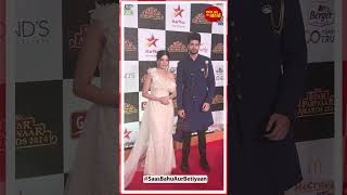 Bhavika Sharma and Hitesh Bharadwaj lighting up the Red Carpet at the 2024 Star Parivaar Awards [upl. by Firahs832]