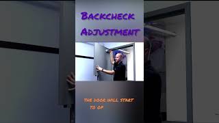 Commercial Door Closer Backcheck Adjustment shorts howto doors construction [upl. by Eceerahs]