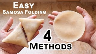 Samosa Folding Techniques  How to fold Samosa perfectly Ramzan Special Recipe [upl. by Yeliw]