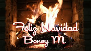 Boney M  Feliz Navidad Fireplace Video  Christmas Songs [upl. by Novick]