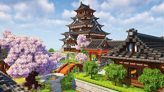 Hiroshima Castle Base  Minecraft Timelapse [upl. by Norrad]