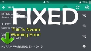 FIX WIFi NVRAM WARNING In 2 Simple Steps [upl. by Pasia]