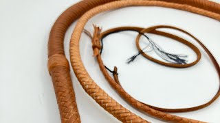 Making a leather bullwhip [upl. by Kataway]