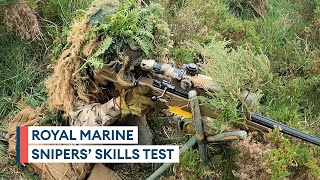 Exclusive access Royal Marines sniper trainees enter skills phase  Part two [upl. by Atsahs]