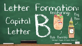 How To Write the Alphabet Letter Formation Capital Letter B [upl. by Khoury479]