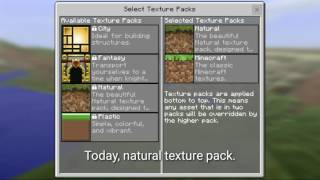 MCPE 0157 Natural Texture Pack Review  Download [upl. by Vassaux]