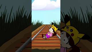 SALVA A MI HIJA LUNITA DEL TREN 🤣😂 by invictorgs3 chistes animación casimochotv [upl. by Alexandria]