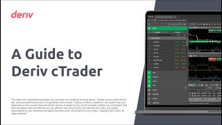 A Guide to Deriv cTrader [upl. by Atirec]