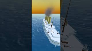 britannic sinking ship shipsinking britannic brtannnicsinking game short [upl. by Yracaz602]