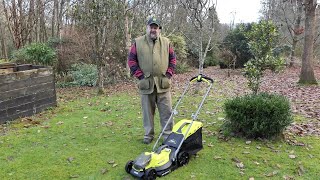 18V ONE™ 33cm Cordless Lawn Mower OLM1833B [upl. by Amalle881]