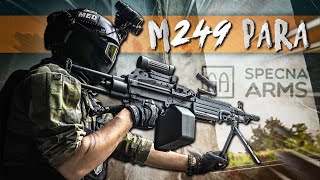 Présentation M249 Para Specna Arms AIRSOFT FRANCAIS [upl. by Oribel]