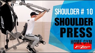 How to do the Shoulder Press For Shoulder Workout at Home∣Anterior Deltoid∣BODYCRAFT∣ELITE [upl. by Haimarej948]