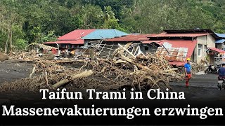 Taifun Trami Verwüstet Hainan Evakuierungen und Rettungen im Gange  Republic News Deutsch  AL1B [upl. by Yazbak777]