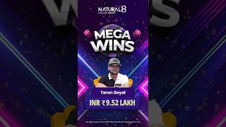 Tarun Goyal is on fire Another MEGAWIN of ₹952 Lakh only on Natural8 India🏆 [upl. by Rednael]