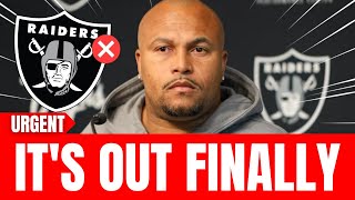 🚨URGENT NO ONE IMAGINED THIS COULD HAPPEN UNEXPECTED BOMB IN RAIDERS NFL NEWS [upl. by Pincus]