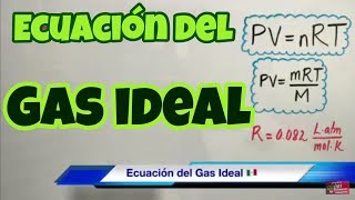 Ecuación General de los Gases Ideales PVnRT [upl. by Hauck]