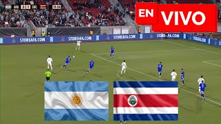 🔴 ARGENTINA 3  1 COSTA RICA EN VIVO 🏆 AMISTOSO INTERNACIONAL 🔴 [upl. by Leryt]