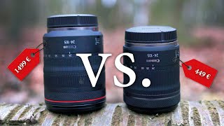 Wetterschutz für 100000 €  Review Canon RF 24105 f4 L vs f4  f71 [upl. by Einahpad]