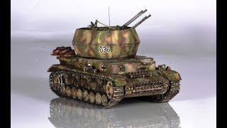 Flakpanzer IV Wirbelwind 172 Revell  Tank Model [upl. by Haduj]