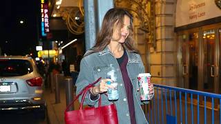 Katie Holmes Just Wore the Biggest Fall Shoe Trend in an Unexpected Color [upl. by Ahsinet]