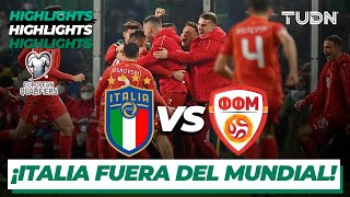 Highlights  Italia vs Macedonia Nte  UEFA Repechaje Qatar 2022  TUDN [upl. by Prue]