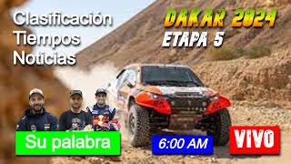 Acción intensa en el Dakar 2024  Etapa 5 transmitida en vivo [upl. by Imuya653]