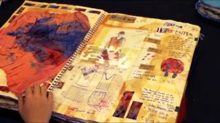 Glenn Wigham A ALevel Textiles Sketchbook  Durham Sixth Form Centre [upl. by Sargent]