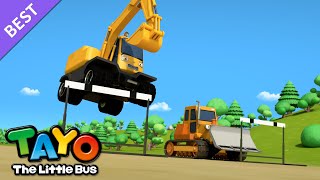 Strong Heavy Vehicle Race  Tayo Best Song  Heavy Construction Equipment Song  Tayo the little Bus [upl. by Benedikt512]