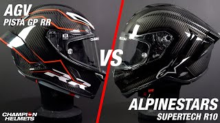 AGV Pista GP RR vs Alpinestars Supertech R10  Which one is Superior [upl. by Retsim]