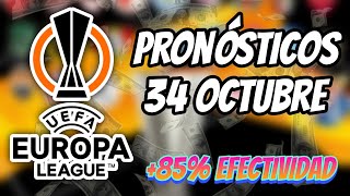 Pronósticos deportivos HOY ⚽ EUROPA LEAGUE ⚽ Apuestas Deportivas [upl. by Larrisa]