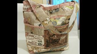 Borsa vintage in stoffa tutorial I parte [upl. by Llerraf]