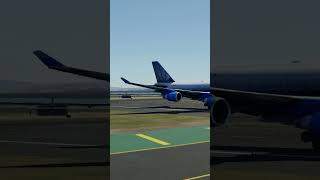 Small Plane Takes Off At Same Time When Boeing 747 is Landing 37 [upl. by Krantz]