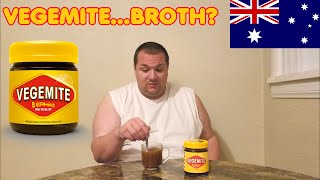 Vegemite Broth Test  First Time Taste Testing [upl. by Vil]