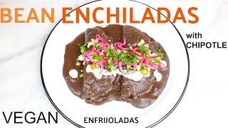 Enfrijoladas  Vegan Bean Enchiladas [upl. by Annonyw]